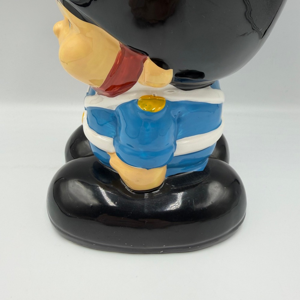 Vintage Ceramic British Royal Guard Soldier‎ Piggy Bank Blue Heart Kitsch Decor - Picture 10 of 12